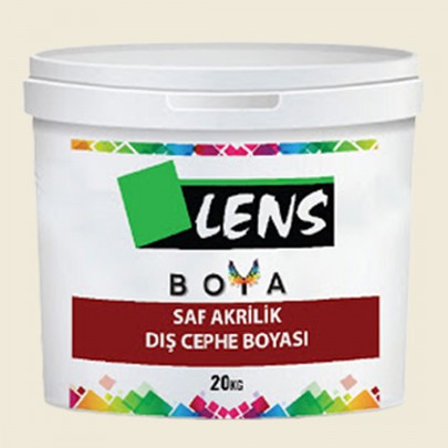 Lens Saf Akrilik Dış Cephe Boyası Şakayık Çiçeği 20 KG (Fiyat İçin İletişime Geçiniz)