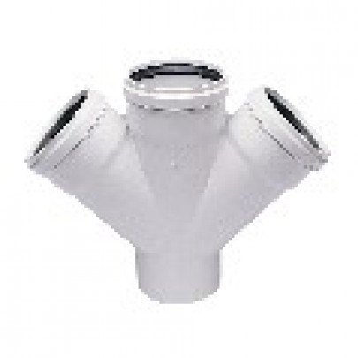 Kalde PVC U 3,2  Çift  Çatal (45°) 110x50