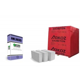Lens RM.3035 Gazbeton Yapıştırıcısı Gri 25 Kg